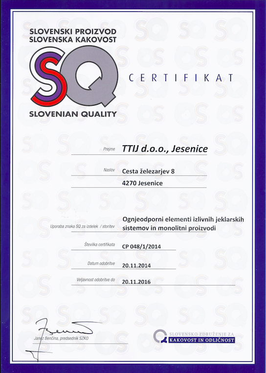 Slovenian Quality (SQ)